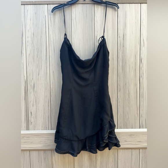 HOUSE OF CB 'Rossella' Black Ruffle Mini Dress - Picture 11 of 15